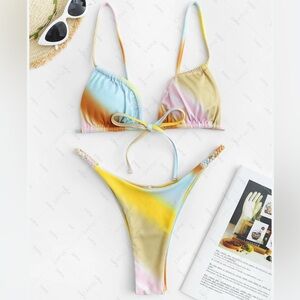 Multicolor Women's Bikini Set